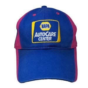 NAPA Racing Martin Truex #56 Ron Capps #28 Blue Pink Strapback Hat Breast Cancer